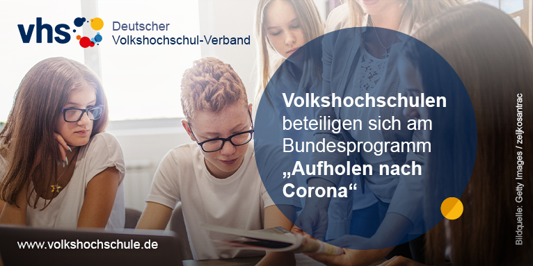 vhs_dachverband's tweet photo. Im #MedienkulturCAMPus stärken #vhs in Zusammenarbeit mit Schulen und lokalen Partnern die medienkulturelle Bildung junger Menschen. Gefördert wird das Projekt bis Ende 2022 vom @BMBF_Bund im Rahmen des Aktionsprogramms #aufholennachcorona. Weitere Infos: https://t.co/n8QBjBcst9 https://t.co/nTa4OFAW54
