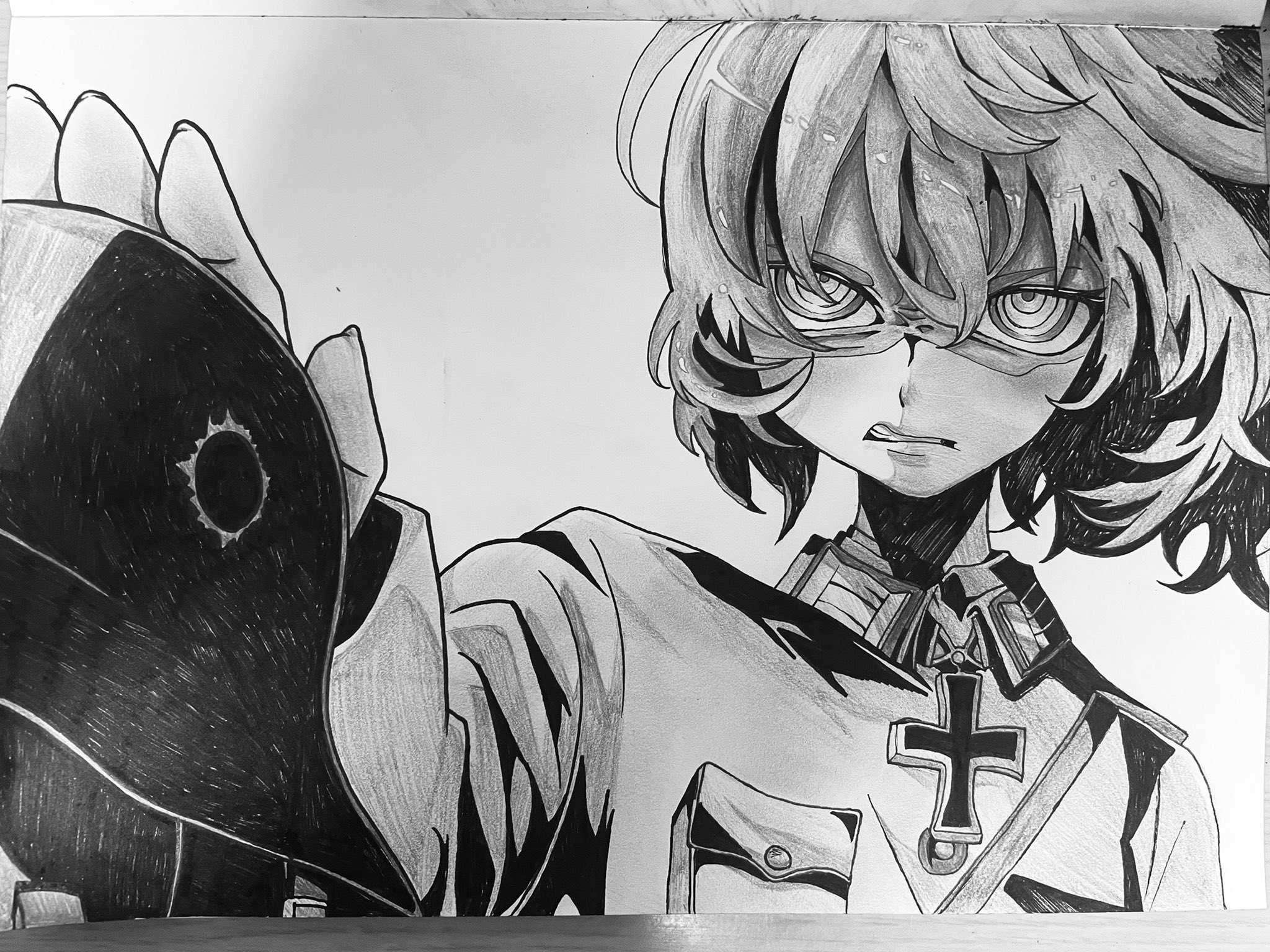 マーフィー 幼女戦記のターニャ描きました かっこいい ワクチン腕いてえ 幼女戦記 ターニャ 模写 模写イラスト いらすと T Co M8l7rkvlip Twitter