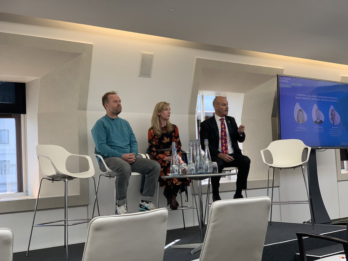 Live at #futureofmedia 
talk ‘A wake up call - what COP26 means for the media industry  and what we can do about it’
<a href="/JacobDubbins/">Jake Dubbins</a> 
<a href="/consciousadnet/">Conscious Advertising Network</a> 
<a href="/WARCEditors/">WARC</a> 
#granthamresearchinstitute