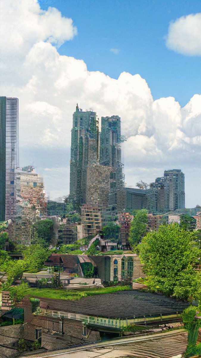 tomofumispace's tweet image. Photoshopのニューラルフィルター使ったら「新宿都庁が一瞬で人類滅亡後に」
#NeuralFilters
#LandscapeMixer