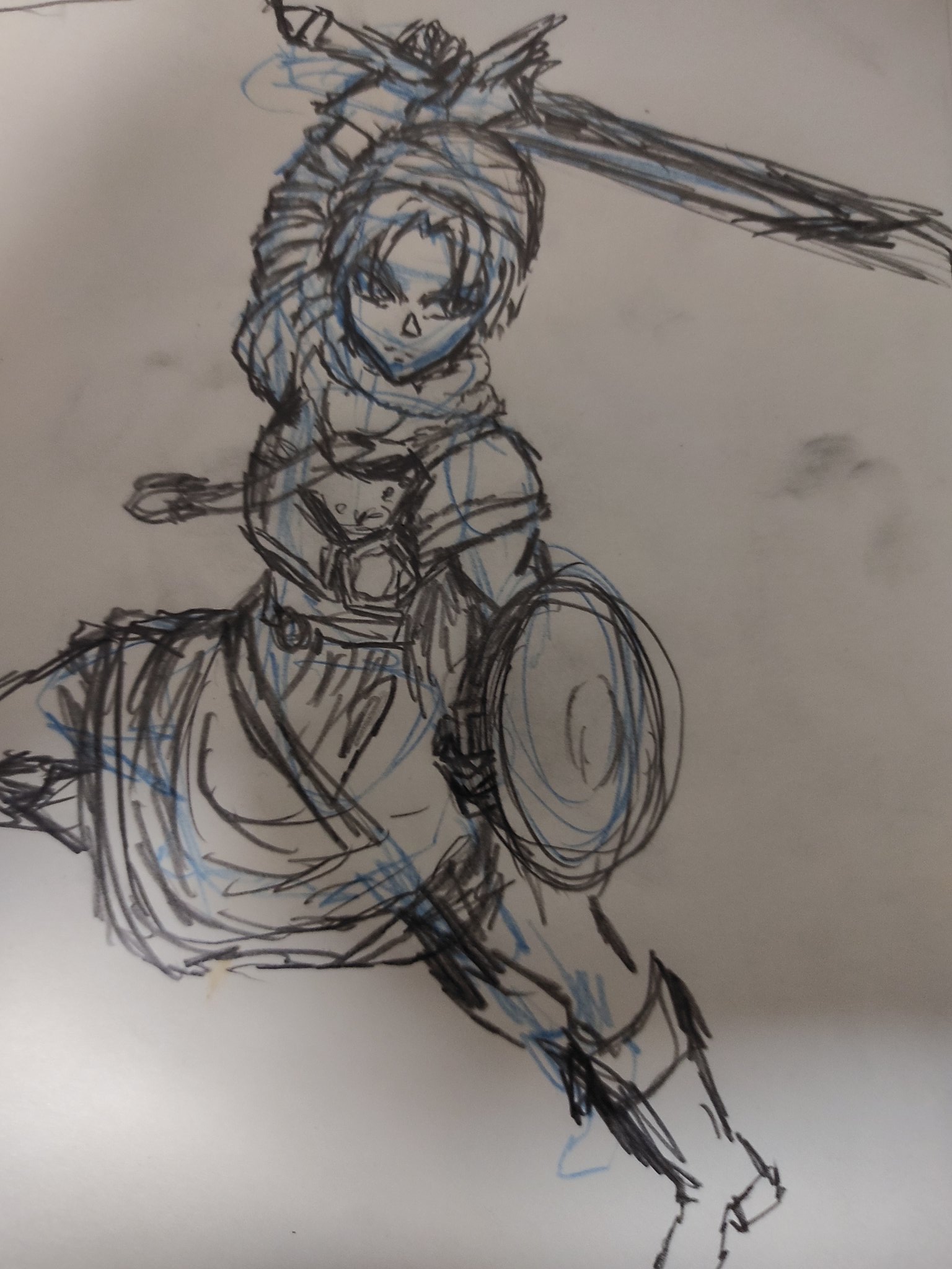 تويتر ロナ 低浮上 修行中 على تويتر 目線ちょっと違うけどフィギュア模写でイラスト練習 T Co Sn5hajuqf6
