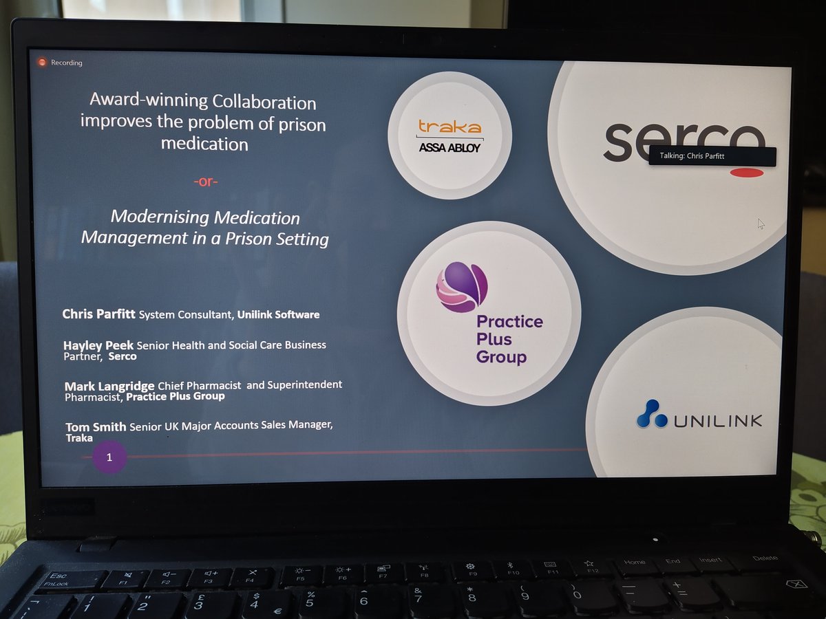 Excited about this talk 👇 and proud of what we have achieved with <a href="/SercoGroup/">Serco Group</a> <a href="/TrakaHQ/">Traka</a> <a href="/PracticePlusGrp/">Practice Plus Group</a> 
Tune in to find out how we achieved a successful collaboration that improves medication delivery, reduces frustration and improves operations.
#ICPAOnline2021 <a href="/icpaadvancing/">ICPA</a>