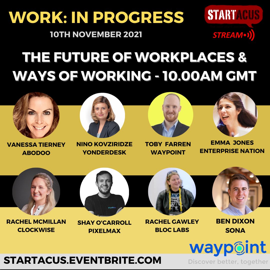 Looking to explore the future of workspaces, ways of working &amp; how your business can collaborate &amp; innovate?

Join us at 10am GMT, 10th Nov by live stream as we're joined by an array of guests at this Work: In Progress session at <a href="/TheMACBelfast/">Metropolitan Arts Centre</a> 

To Book eventbrite.co.uk/e/the-future-o…