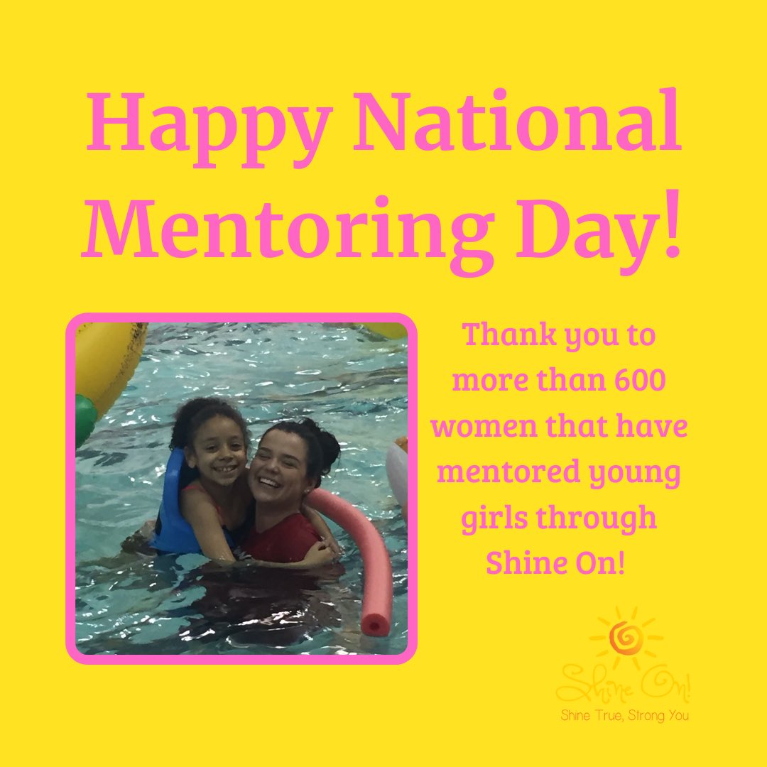 It’s National Mentoring Day! A big thank you to more than 600 women that have mentored young girls in Shine On!’s conferences. The impact mentors have on young girls is what makes our mission successful.

#nationalmentoringday #shineon #shinetrue