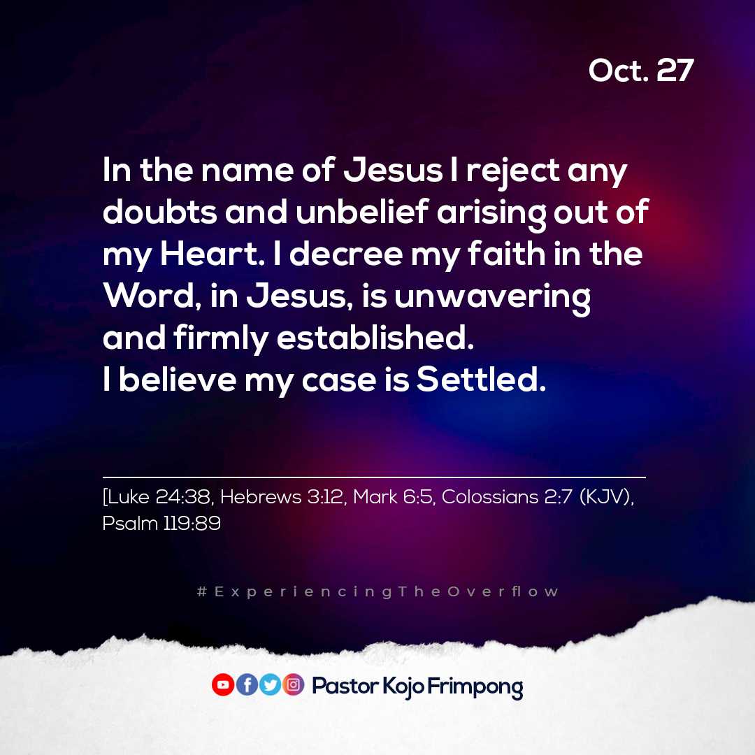 pstkojofrimpong's tweet photo. I Shall Visit Them Oct. 27 Prayer Points
#Lunchtime #lunchprayer #Prayer #prayerpoint https://t.co/F8RE5n0mGt