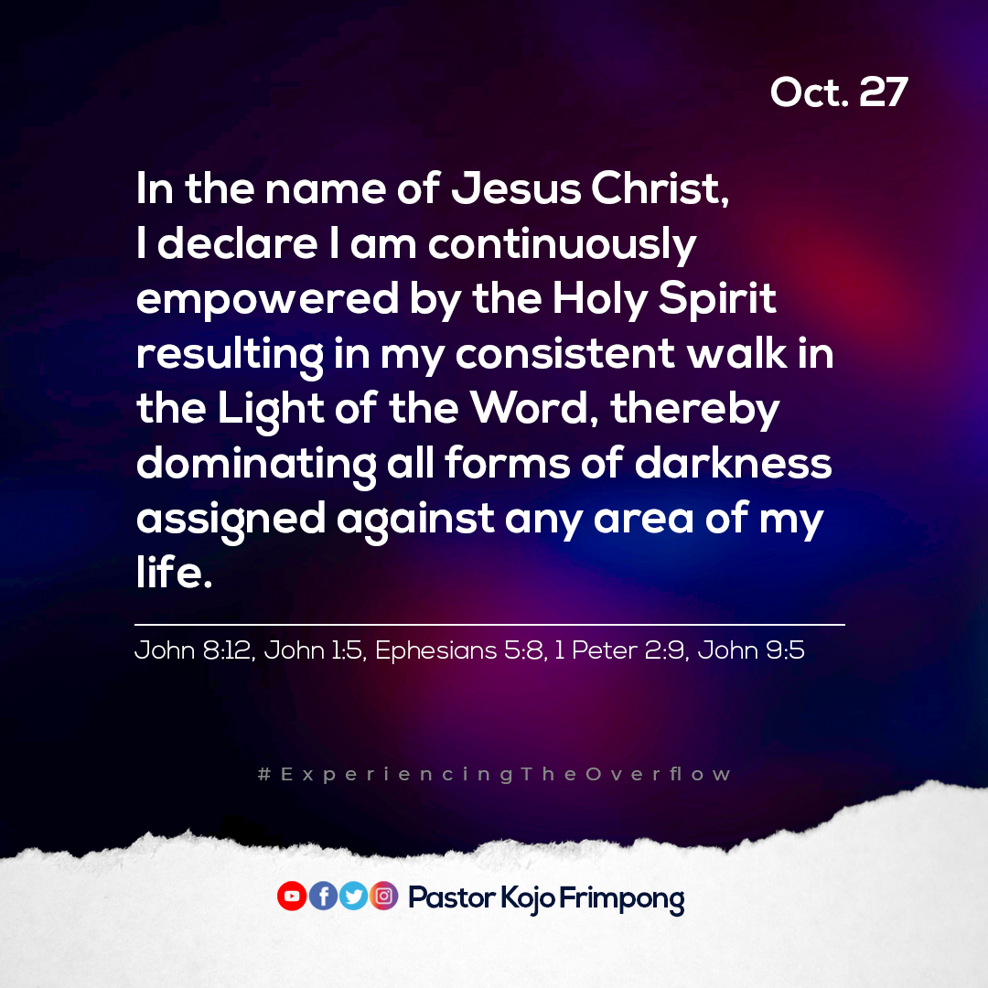pstkojofrimpong's tweet photo. I Shall Visit Them Oct. 27 Prayer Points
#Lunchtime #lunchprayer #Prayer #prayerpoint https://t.co/F8RE5n0mGt