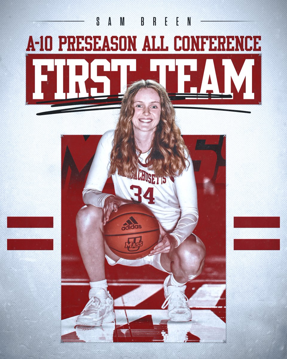 UMassWBB's tweet photo. 𝗣𝗿𝗲𝘀𝗲𝗮𝘀𝗼𝗻 𝗔𝗹𝗹-𝗖𝗼𝗻𝗳𝗲𝗿𝗲𝗻𝗰𝗲 𝗙𝗶𝗿𝘀𝘁-𝗧𝗲𝗮𝗺 🌟

Breen was tabbed to the @atlantic10 preseason first-team coming off a 2020-21 campaign where she led the league in double-doubles with 14 and poured in 20+ in 8 games!

📝 https://t.co/OWPY7Wf0VG

#Flagship 🚩 https://t.co/HAf7c8QyMY