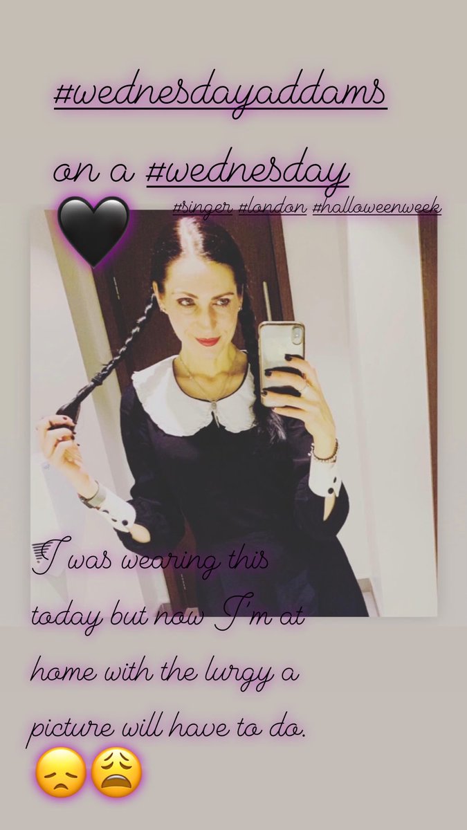 LauraNadiaHunt's tweet photo. I even laid this outfit out excitedly on Sunday night. #linksoflondon made a lovely 💀 set I treasure that’s perfect for #halloween 🖤😞#Wednesday Addams on a #wednesday. Now just me in my sweats. Ah, until next year….😩 https://t.co/mfFK3uqmox