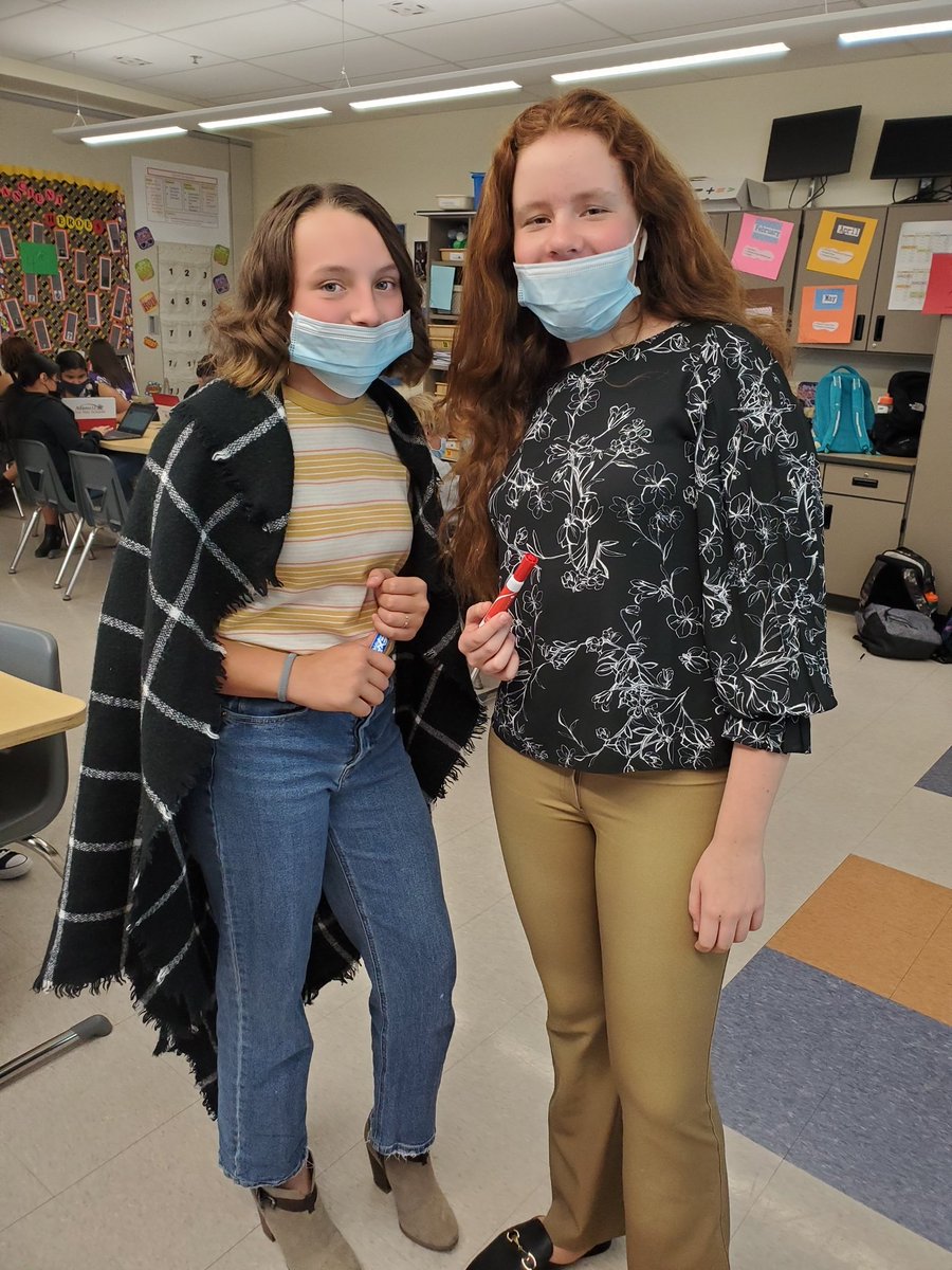 SHMSSTORM's tweet photo. We've got spirit. How 'bout you? Dress like a student/teacher day brought out some great get-ups! Nice job, Storm Nation! #stormnation #rolereversal #adams12 #spiritweek https://t.co/N2XufehYAI