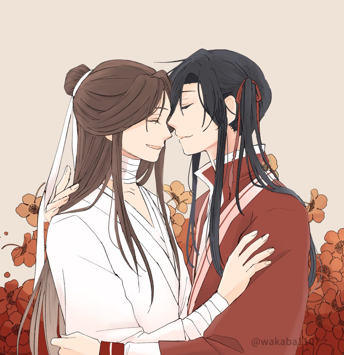 小花とのキス
#天官賜福 #TGCF 