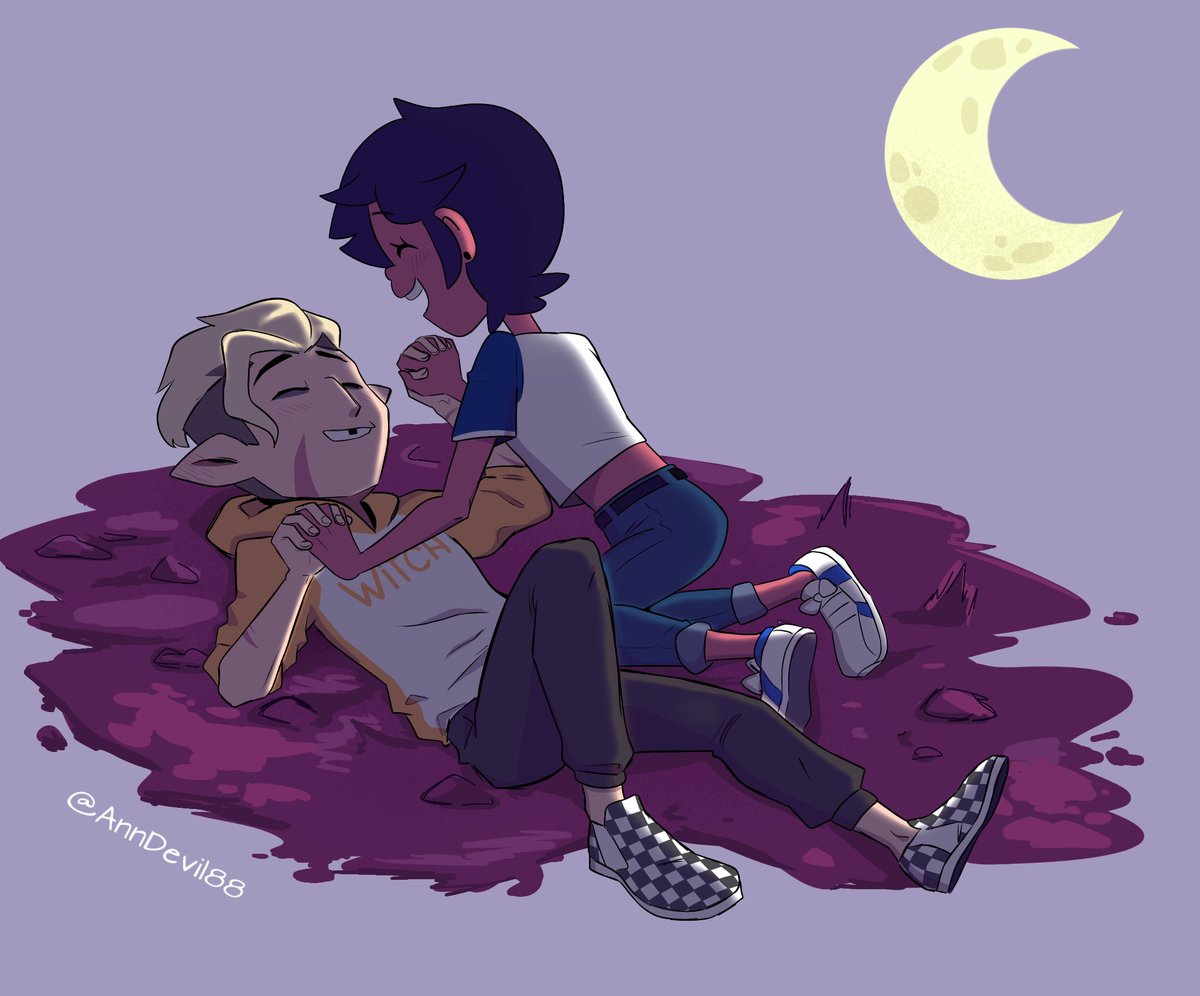 AnnDevil88's tweet photo. Day 7: "Date Night"🌙
Did someone think that I had forgotten about this? ...Well almost.
Here goes my last poster for #lunterweek
#TOH #Theowlhouse #TheOwlHouseSeanson2
#Lunter #LuzxHunter https://t.co/AsPF5kDnwA