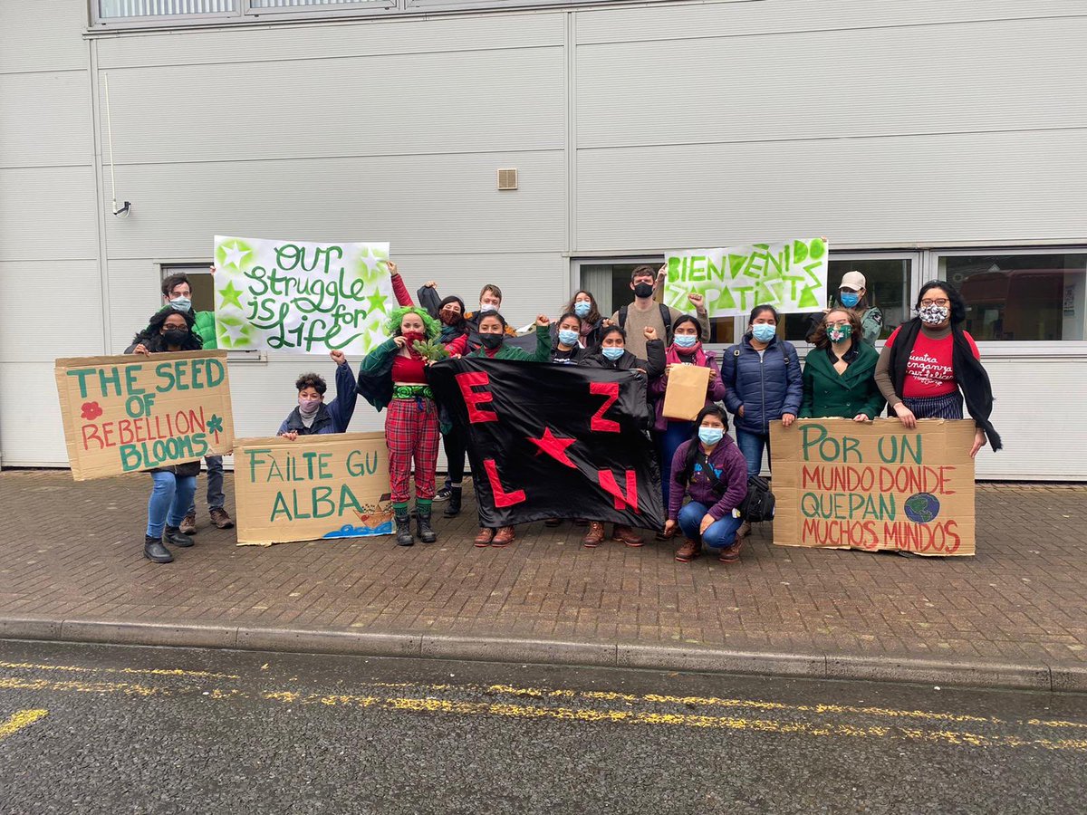 🐌🐌 Welcome, compas!
Fàilte, compas! 🐌🐌

The Journey for Life in Scotland begins today! ✊🏾

The compas will work along with several organisations and communities to foster solidarity and make resistance bonds stronger.

Our struggle is for life!

#LaGiraZapatistaVa