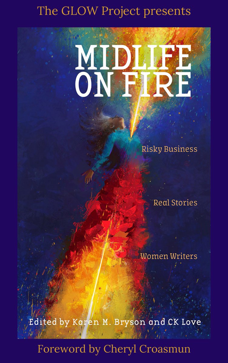 I'm excited to announce I'm part of this fabulous anthology, MIDLIFE ON FIRE, brought to you by <a href="/cklovewrites/">ck love 🥶🇨🇦@cklovewrites.bsky.social</a>, @karenmbryson, and the GLOW Project. Set for release in early November, it would make a perfect gift for the women in your life (or yourself). Cover art: Owen Demers.🔥