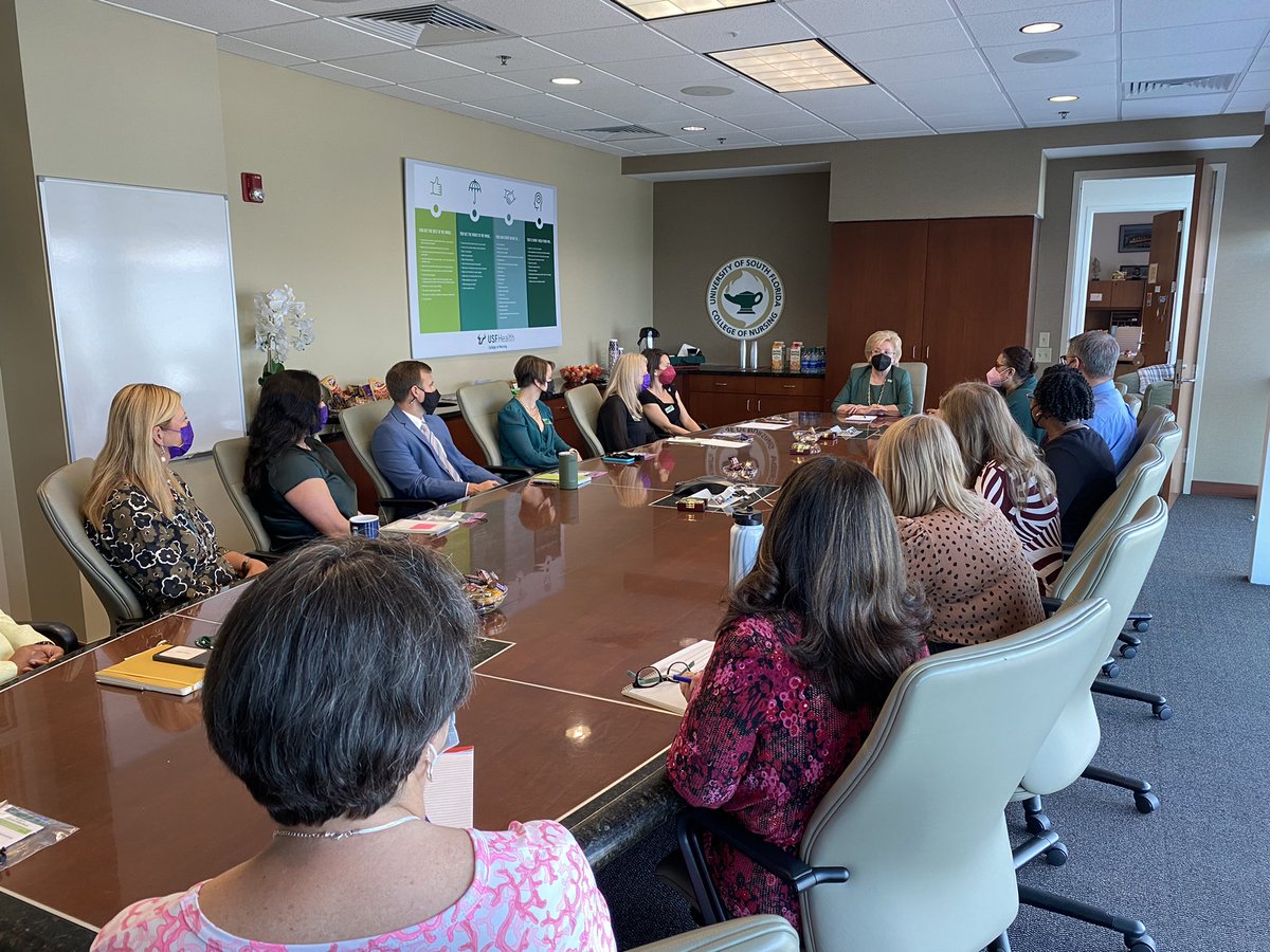 Happy Wednesday — it’s an exciting morning at the college! <a href="/USouthFlorida/">University of South Florida</a> President Rhea Law has stopped by for a special visit. Right now, she’s meeting the Executive Leadership team to discuss challenges and future goals of the college. 

#USFtrailblazers