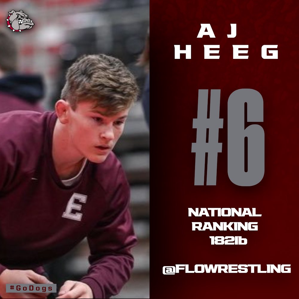 Our boy, <a href="/AJ_Heeg/">AJ Heeg</a> is a baaad man. Climbing the <a href="/FloWrestling/">FloWrestling</a> rankings, up to number 6 in the country.