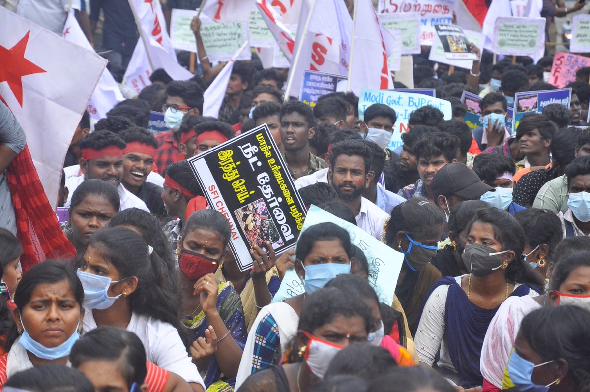 TamilnaduSfi's tweet photo. #RejectNEET
#BanNEET #RejectNEP
#SFI https://t.co/ws3RJRIWn6