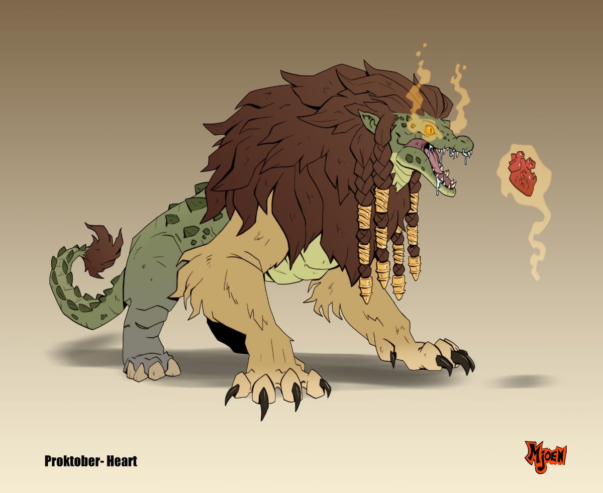 KyleMjoenArt's tweet photo. Proktober-Heart🫀 In Egyptian mythology, Ammut is a demoness known as the eater of hearts #ammut #egypt #egyptianmythology #mythology #monster #creature #creatureart #crocodile #lion #hippo #demon #hybrid #digitalart #drawing #characterart #art https://t.co/lKI213kxwo