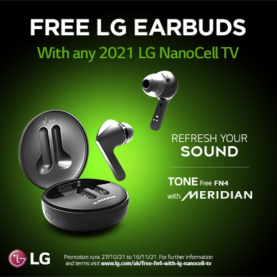 AskDirect's tweet photo. LG TONE Free FN4 Earbuds when bought with any 2021 LG NanoCell TV Promotion at: https://t.co/WkesAGCQ34
Promotion valid from 27th October to 16th November 2021. Terms, conditions and exclusions apply. 
#LGTV #LGNanoCellTV #LGNanoCell #AskDirect #freeearbuds #LGearbuds #LGFN4 https://t.co/KTU1Hkz6pE