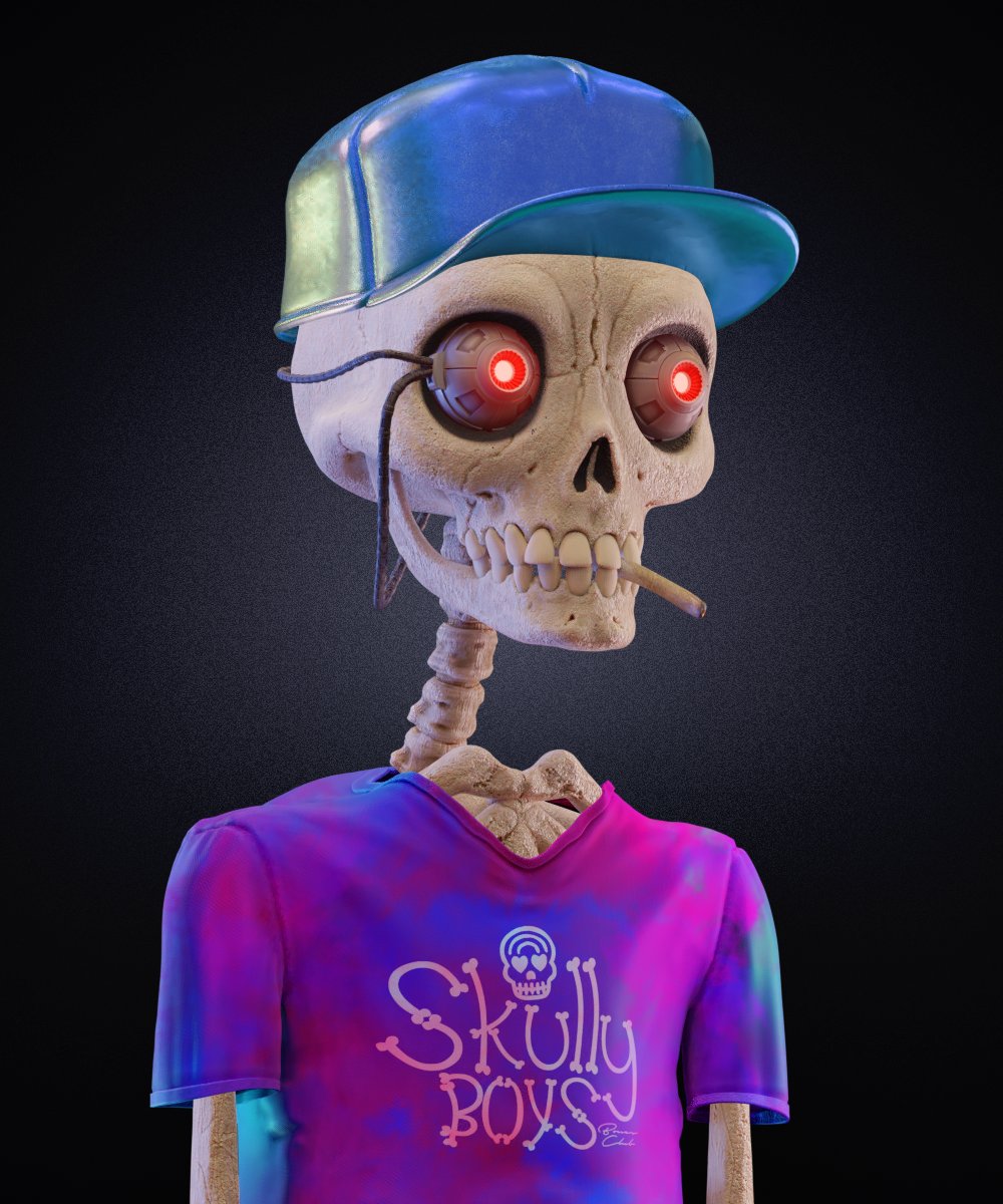 Rhath_did_it's tweet photo. gm! randomly checked my wallet and there was this beauty waiting for me from @SkullyBoysBC! Airdrops are real! ❤️‍🔥🚀 https://t.co/vzcKsuw93e