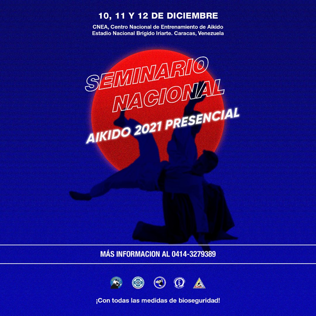 Con mucho anhelo confirmamos e invitamos a todos los aikidokas a nivel nacional a nuestro Seminario (Presencial) de Aikido 🎉. Del 10 al 12 de Diciembre 🗓️, en nuestro Centro Nacional de Entrenamiento.
•
¡Los esperamos! 🙇‍♂️❣️