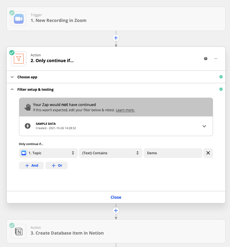 NickAbraham12's tweet photo. Creating a call log of your sales calls for your sales team 

Trigger: New recording in Zoom
Action: Update your database 

P.S you can do this with onboarding &amp; check in calls for your account managers https://t.co/jlcfBPyH9N