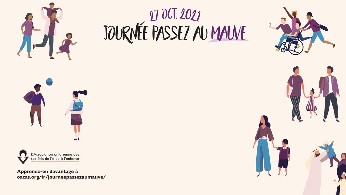 Aujourd'hui, je passe au mauve car je soutiens les enfants et les familles plus vulnérables.