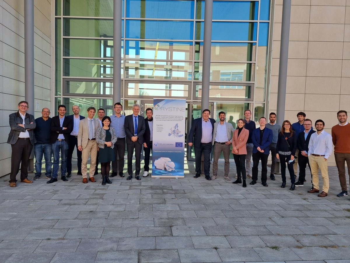 PRYSTINEproject's tweet photo. Happy PMT faces during the 1st day of the last project Review! 
#ECSELJU #AENEAS #Project 
#teamwork 
@PRYSTINEproject @ECSEL_JU https://t.co/yLWDKyl3s5