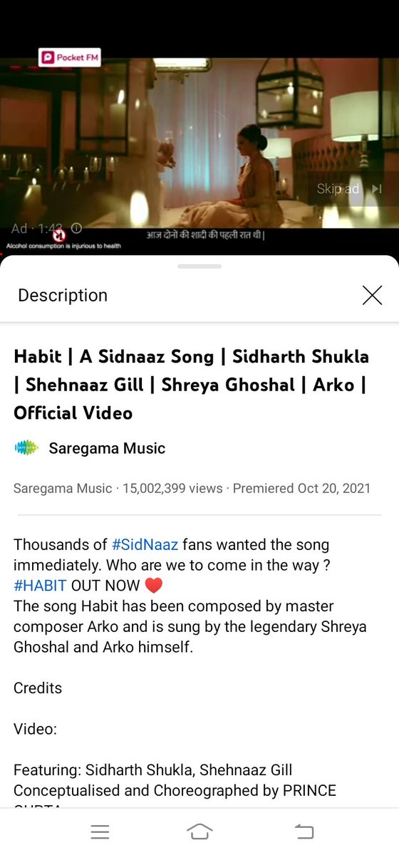 sidharthdec's tweet photo. 15M views done🔥🔥🔥🔥
Keep streaming guys
#HabitFtSidNaaz #SidNaaz #Habit
#TeamPari https://t.co/vyDJsRwOrH