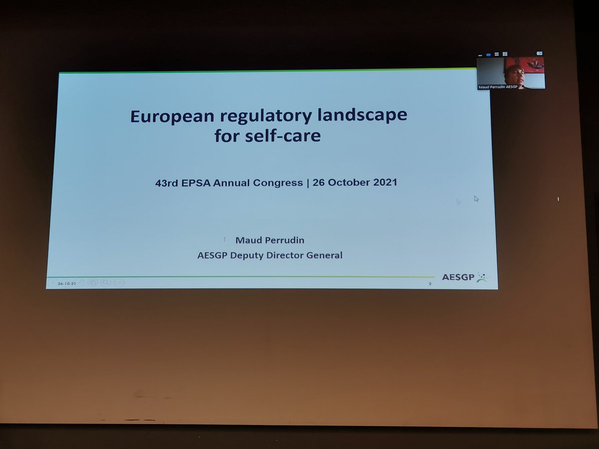 EPSA_Online's tweet photo. #EPSAAC2021 | 3rd speaker is Maud Perrudin representing @aesgp joined us on the symposium over zoom

👉OTC medicines
👉Medical devices 
👉Food supplements

#regulatoryaffairs #EPSA #EPSALYON2021 #PHARMAREVOLUTION #Students #Pharmacist https://t.co/g056yKGBBd