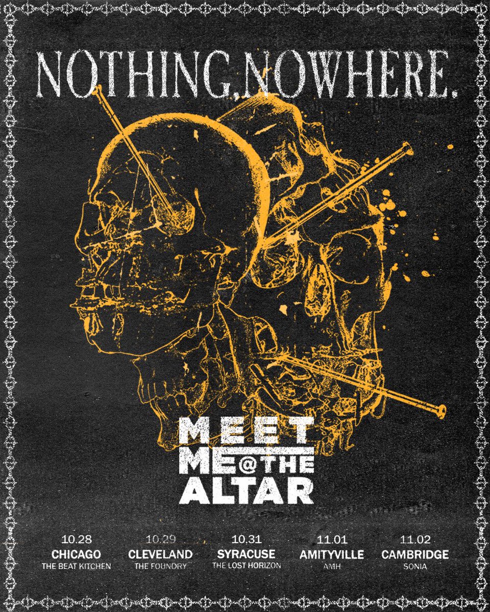 We will no longer be performing on the remainder of All Time Low’s fall tour dates. We will be playing these dates below with <a href="/nothingnowhere/">nothing,nowhere.</a> in a few days. We look forward to seeing you all very soon.