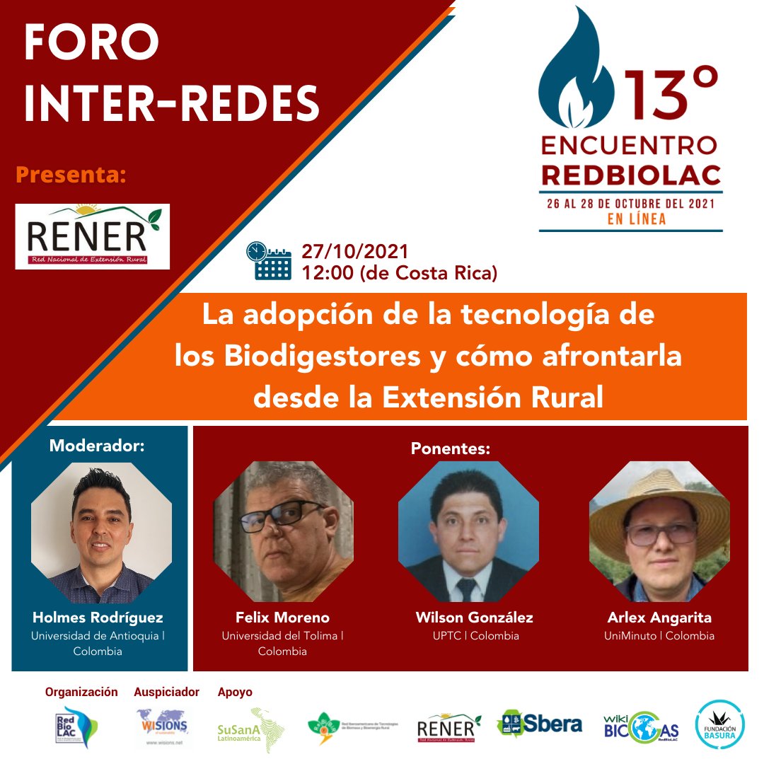 wisions's tweet image. (2/2)
- A discussion forum about the topic "The adoption of biodigester technology and how to deal with it from rural extension".
⏰. 8:00 pm (german time)

You can follow the events live on YouTube: buff.ly/3nsT4fE
#sustainability #biodigesters