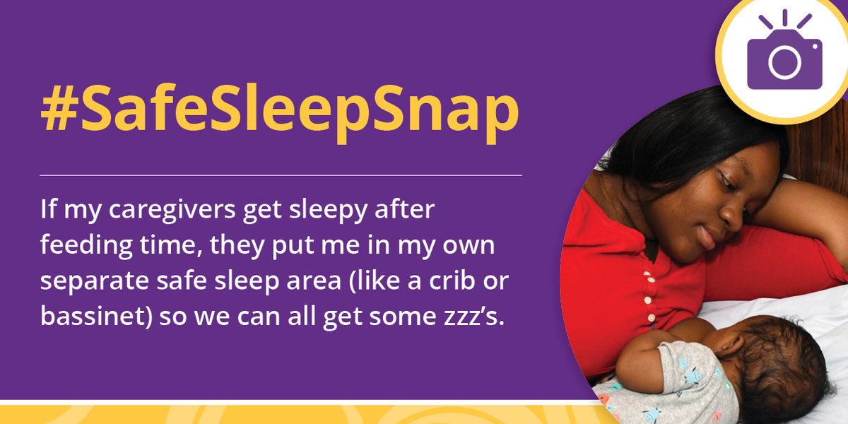 The last week of #SIDSAwarenessMonth will talk about breastfeeding and how it can reduce the risk of SIDS. Babies who breastfeed or are fed breast milk are at a lower risk for SIDS. Be sure to practice safe sleep while feeding your baby to help reduce the risk of SIDS.