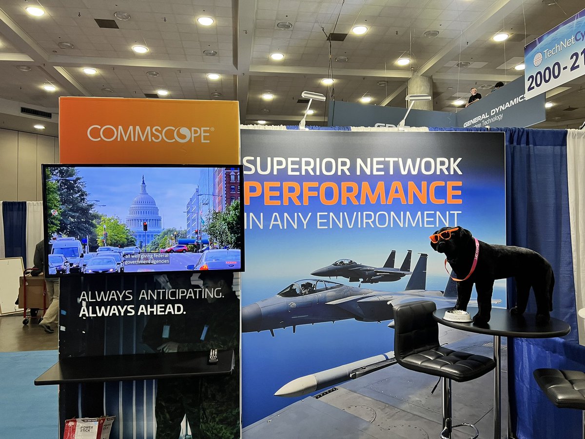 lwalline's tweet photo. Are you at #AFCEACyber? Head over to Booth 2225 and say hi to our @CommScope team! Excited to be back in person! @Rick_Macchio https://t.co/vcQoH8Ua05