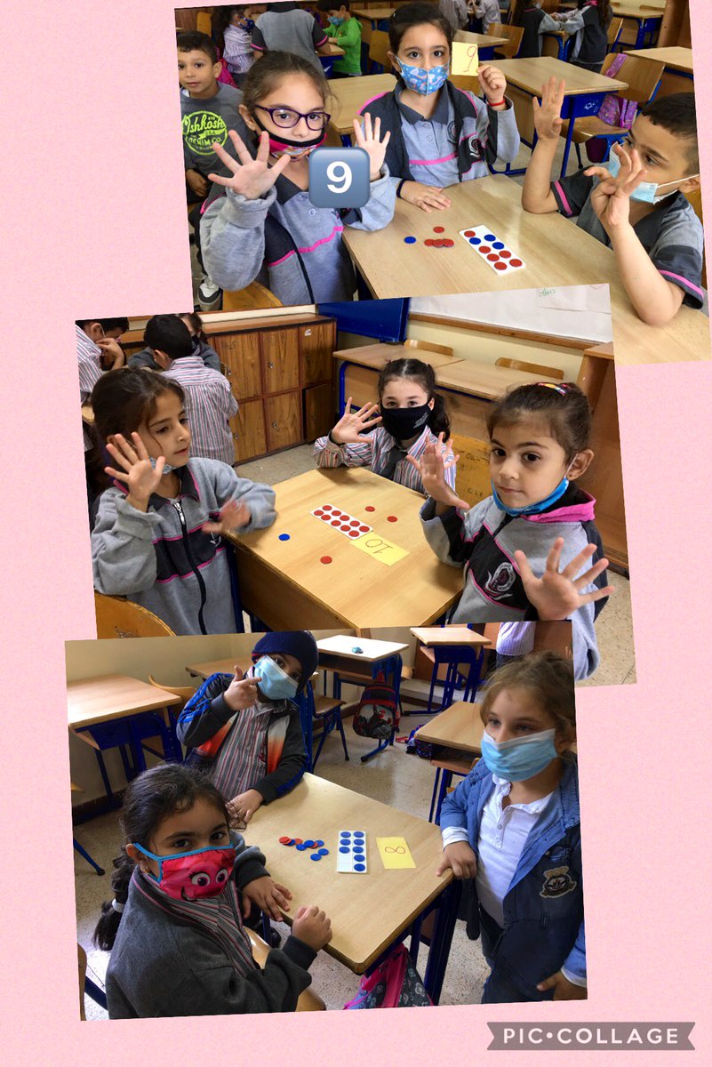 samah_hosna's tweet image. First graders got introduced to a new strategy to count and represent numbers which is the Ten Frame. They worked #cooperatively to represent different numbers using the ten frames @MakAishaSchool @FawziehHn 
#math_is_fun #we_love_math