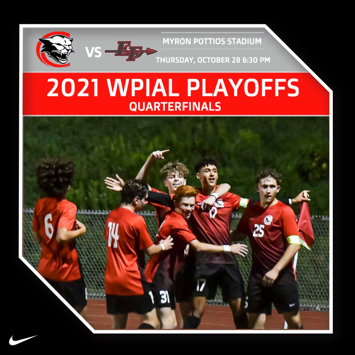 CharleroiSoccer's tweet photo. One•More•Wake-Up ‼️
Rd. 2 Quarterfinal action @ The Pot #WPIALSoccer #PackThePot 

Theme⚠️NEON⚠️

@MVI_sports 
@pghsoccernow 
@TribLiveHSSN 
@PGSportsNow 
@sportsOR https://t.co/V9jNiZKfES