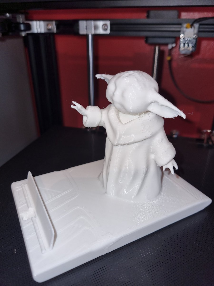LC3DPRINTS's tweet photo. Grogu phone stand (before sanding ) #3dprints #3dprinting #Mandalorian #grogu @LC3DPRINTS https://t.co/9wVEoEUhgs