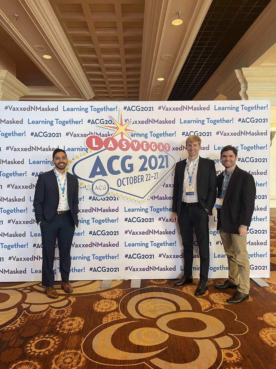 Still running on the adrenaline of #ACG2021! Such a well-done conference with a ton of learning. Plus getting to meet the wonderful #GITwitter community in-person! @AmCollegeGastro @DCharabaty @JosephHabibi_MD @joshsteinbergMD @femGIdoc