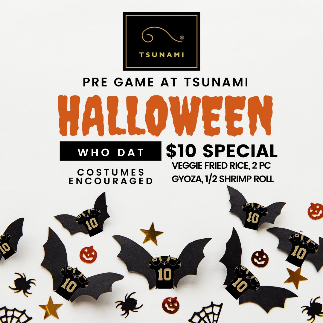 TsunamiNOLA's tweet photo. We slinging sushi this Sunday! https://t.co/K34FR8YGxC
