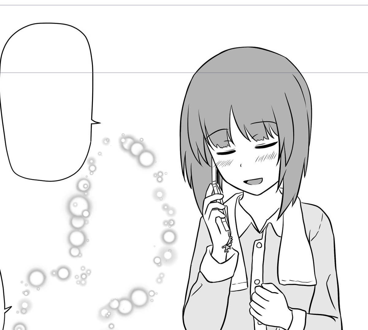 がんばれば明日には公開できるかも みほゆかまんが第2話のラスト 