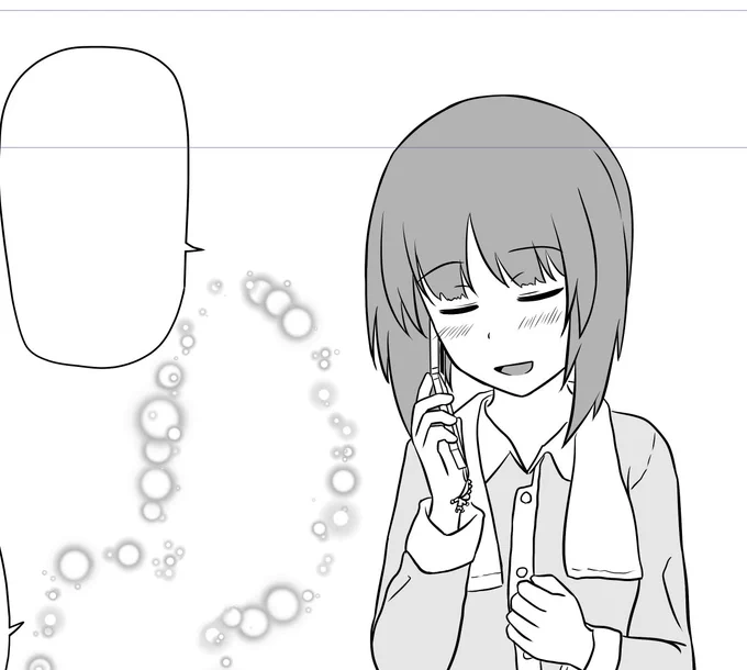 がんばれば明日には公開できるかも みほゆかまんが第2話のラスト 
