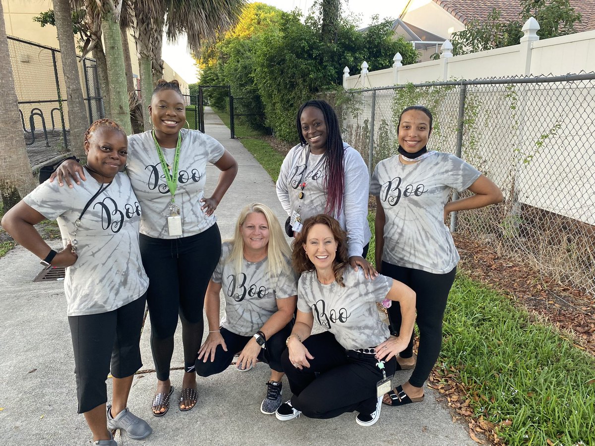 The Boo Crew Bus Crew in full force this morning! #boocrew #halloweenfun  Thank you ladies for getting those kids off the busses every morning! #bestcrewaround