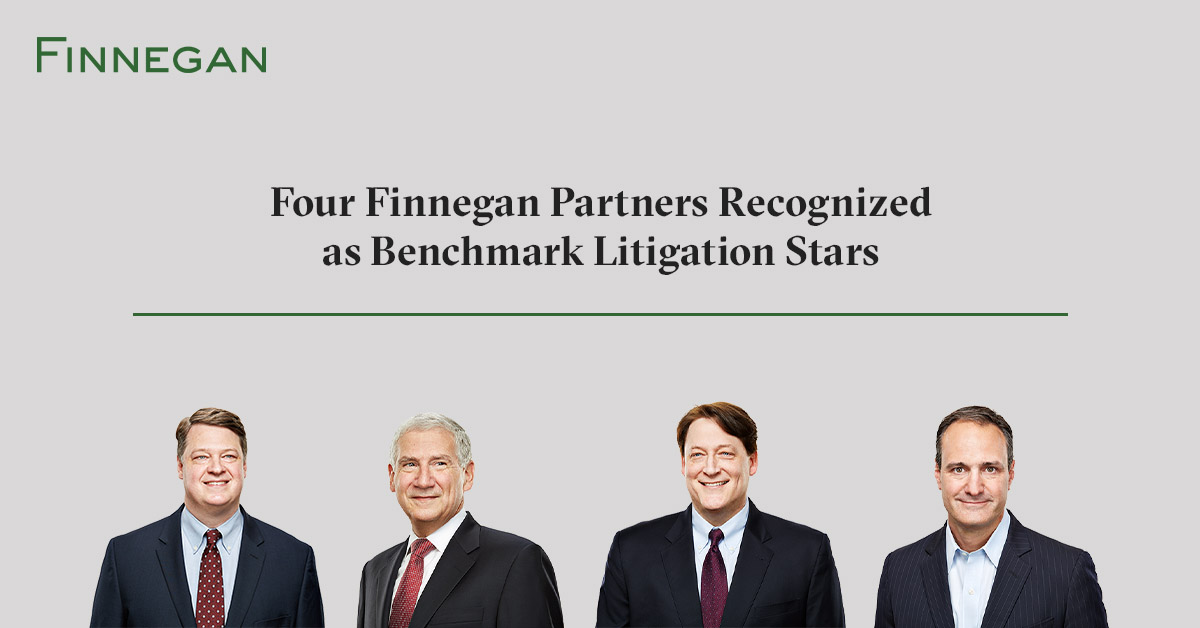 FinneganIPLaw's tweet image. Congratulations to Paul Browning, Charles Lipsey, James Monroe, and Doug Rettew for being recognized as #LitigationStars in the 2022 edition of @BenchLitigation #Litigation #IPLitigation bit.ly/3ChItdL