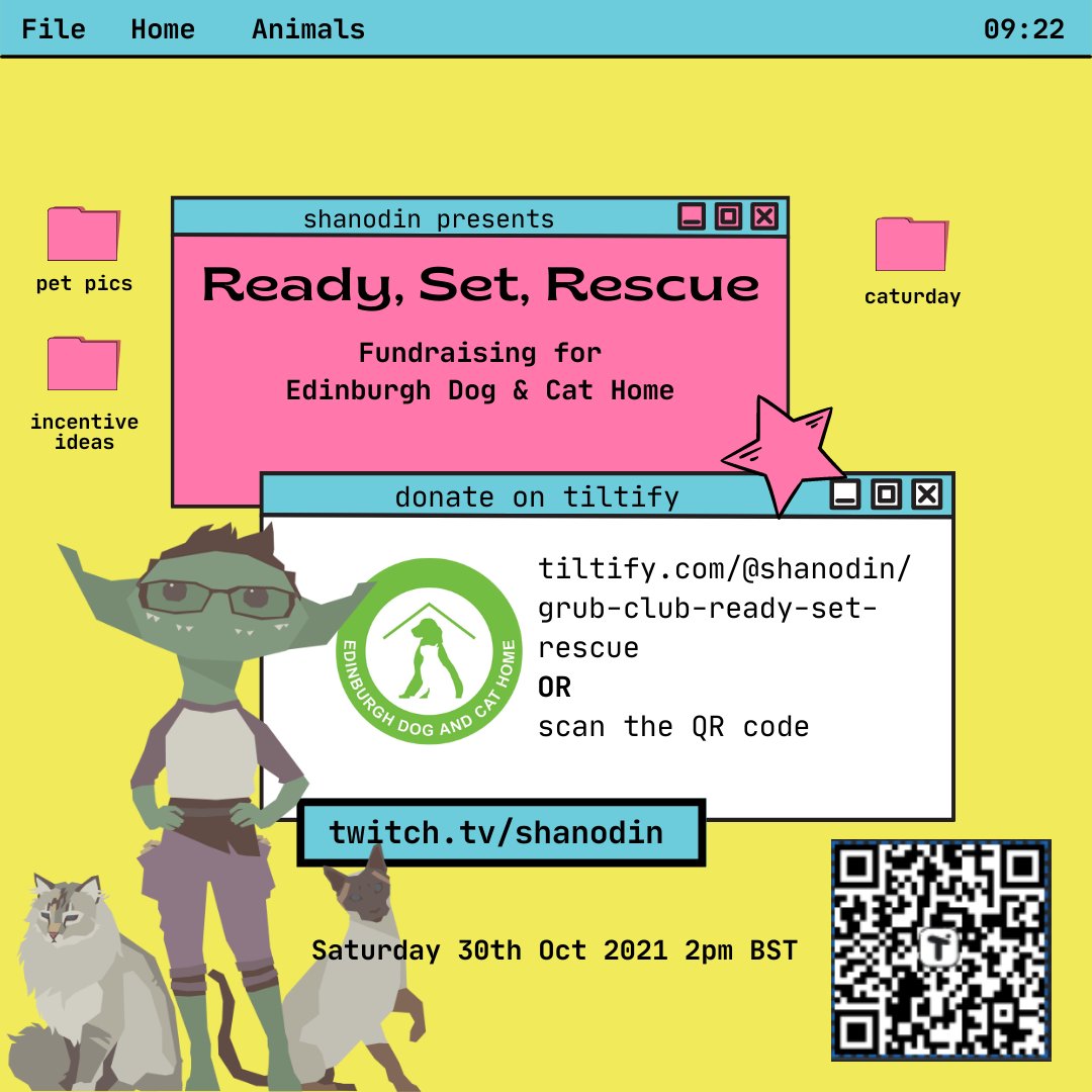 shanodin's tweet image. I'll be fundraising this Sat 30th Oct @ 2pm BST for @EdinDogCatHome - the shelter I got my cats!

Even a donation as small as a few £ can make a huge difference to a vulnerable animal &amp;amp; this vital local service is funded entirely through donations.

tiltify.com/@shanodin/grub…
