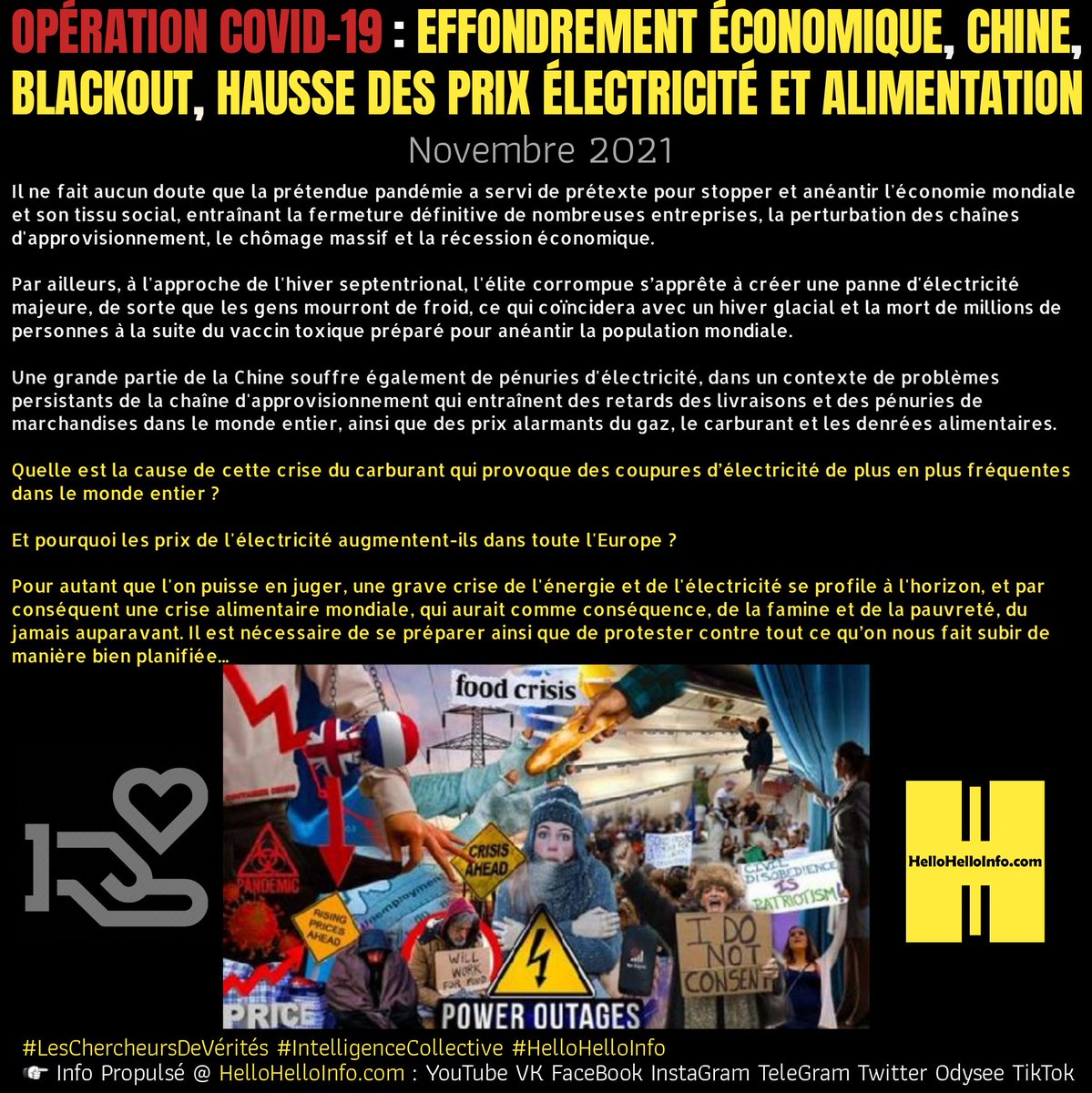 HelloHelloInfo's tweet photo. ☞ #HelloHelloInfo #HelloHelloFrance #Éveil #InfoDuPeuple #LanceurdAlerte #Solidarité #GlobalDebout #ConvergenceDesLuttes #OnVautMieuxQueCa #GiletsJaunes #IntelligenceCollective
➡️ TeleGram
https://t.co/Rg5XNr81Z8
➡️ PAGE V K
https://t.co/6ThZO3eXCJ
A PARTAGER MASSIVEMENT ✊ https://t.co/0SOLQQ4rVw