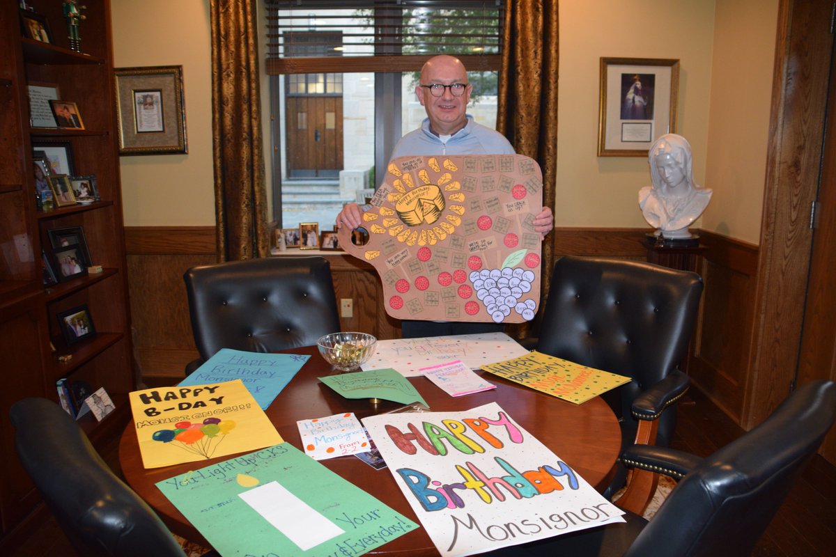 Happy Birthday Monsignor Frank! We hope you have a blessed day and feel all the love from your CKS family. #cksbettertogether