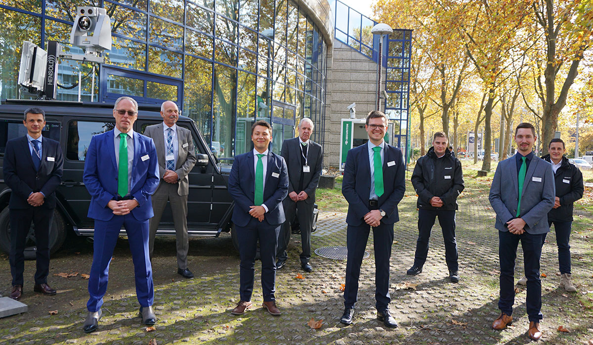 hensoldt's tweet photo. The #exhibitions marathon is going on! Today with impressions from #DWT Unmanned Systems in Bonn, #Germany, where the @HENSOLDT Green Tie Team had intensive discussions with representatives of the armed forces and industrial partners on future #unmanned solutions! #CUAV #Xpeller https://t.co/zD3AcQmWcB