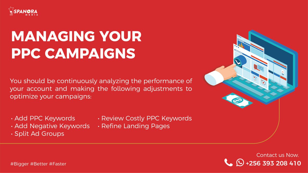 SpanoraMedia's tweet photo. You should be continuously analyzing the performance of your account and making the following adjustments to optimize your campaigns.
#Spanora #SpanoraMedia #DigitalMarketing #SEM #SocialMediaMarketing
#DigitalMarketingStrategy #DigitalMarketingAgency #StandardWeddingCoverage https://t.co/EeJUn2KejI