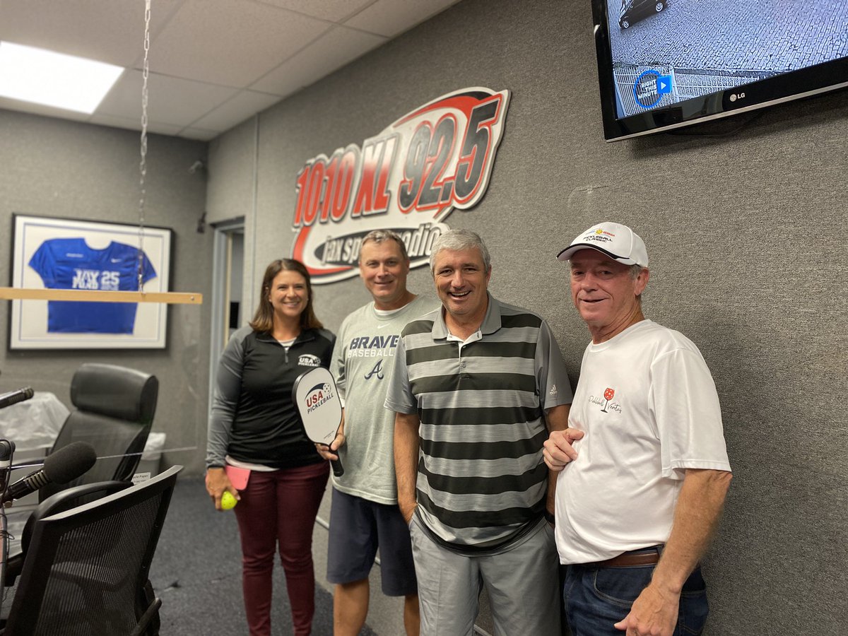 Talked all things Pickleball with <a href="/DanHicken/">Dan Hicken</a> and Jeff this morning on <a href="/1010XL/">1010 XL / 92.5 FM</a>. Check out the floridageorgiapickleball.com tournament benefitting the Jay Fund THIS weekend in St Augustine!