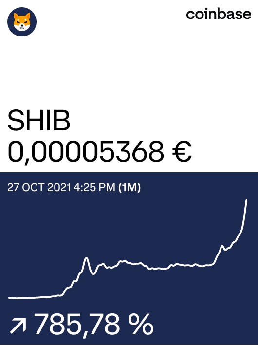 AlexRitz14's tweet photo. SHIBA INU bei @Coinbase: https://t.co/qjN0GP1tf7 https://t.co/PnGsHUlfbi