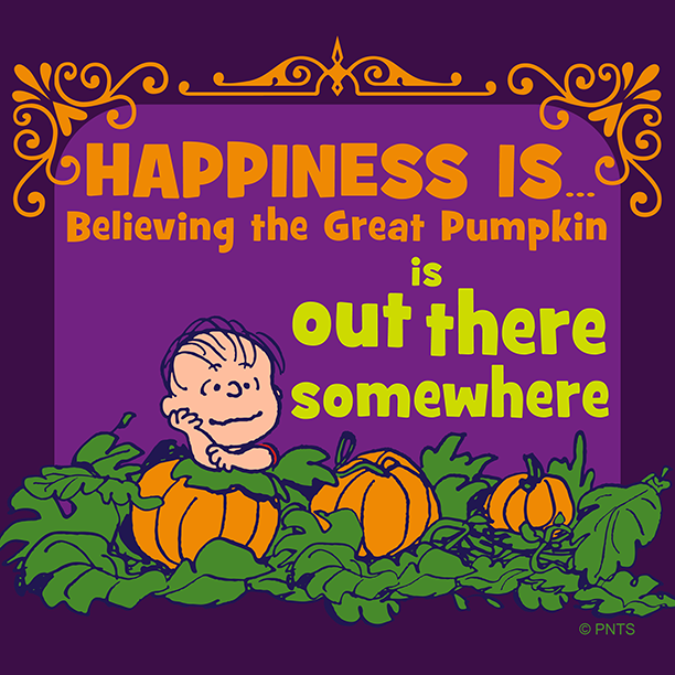 Snoopy's tweet photo. Happiness is believing in the Great Pumpkin! https://t.co/vHjRh3t3zj